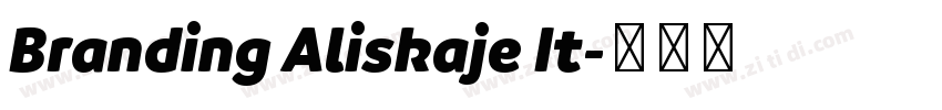 Branding Aliskaje It字体转换
